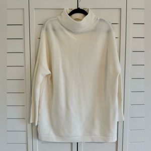 amazon cream mockneck sweater • size XS